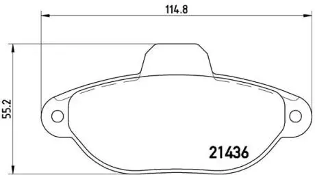P23060 Гальмівні колодки, дискове гальмо (набір) BREMBO підбір по vin на Brocar