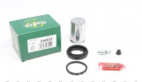 236933 Ремкомплект супорта (заднього) Land Rover Freelander 06- (d=36mm) (+поршень) (Trw) FRENKIT підбір по vin на Brocar
