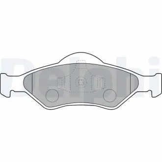 LP1470 Гальмівні колодки дискові FORD Courier/KA/Fiesta "F "99-08 DELPHI підбір по vin на Brocar