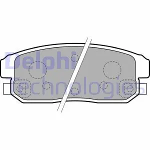 LP1829 Комплект гальмівних колодок, дискове гальмо DELPHI підбір по vin на Brocar