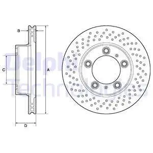 BG4769C Гальмівний диск DELPHI підбір по vin на Brocar