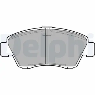 LP810 Комплект тормозных колодок, дисковый тормоз DELPHI подбор по vin на Brocar