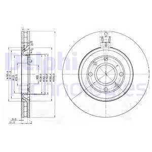 BG3529 Гальмівний диск DELPHI підбір по vin на Brocar