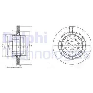 BG4046 Гальмівний диск DELPHI підбір по vin на Brocar