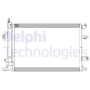 CF20316 Конденсер кондиціонера DELPHI підбір по vin на Brocar