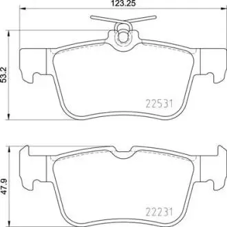 P24175 Тормозные колодки к-кт. BREMBO подбор по vin на Brocar