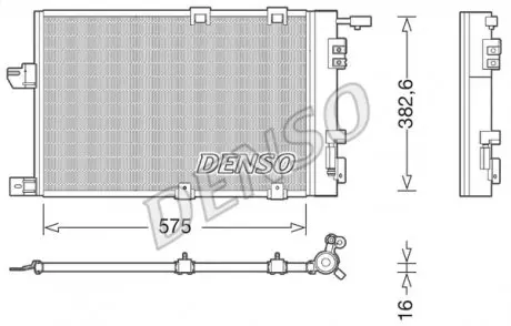 DCN20038 Конденсер кондиціонера DENSO підбір по vin на Brocar