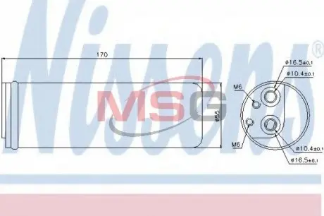 95321 Осушувач кондиціонера NISSENS підбір по vin на Brocar