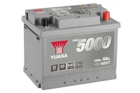 YBX5027 Стартерная аккумуляторная батарея YUASA подбор по vin на Brocar