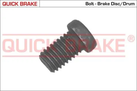11668 Болт крепления диска тормозного BMW 3 (E30/F30/F80)/5 (E34/E60)/7 (E23/E32) 80-18 M30/M57/M60/M70 QUICK BRAKE підбір по vin на Brocar
