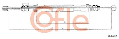 116582 Трос, стоянкова гальмівна система 11.6582 COFLE COFLE підбір по vin на Brocar