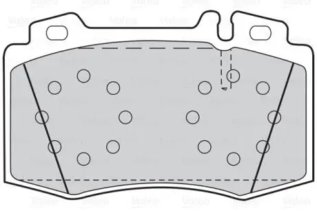 302044 Тормозные колодки дисковые MERCEDES C-Class/CLK/CLS/E-Class/S-Class/SL/SLK &quot;1,8-6,0 &quot;F &quot;92-12 VALEO підбір по vin на Brocar