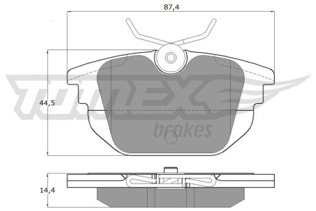 1243 KLOCKI HAM./TYŁ/ ALFA 146 1,4TS 99- TOMEX підбір по vin на Brocar