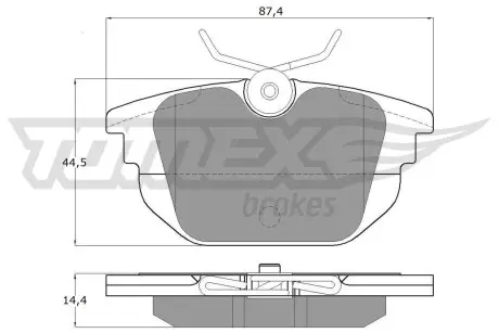 1243 KLOCKI HAM./TYŁ/ ALFA 146 1,4TS 99- TOMEX подбор по vin на Brocar