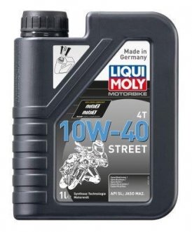 1521 Масло моторное полусинтетическое "Motorrad 4T 10W-40", 1л LIQUI MOLY подбор по vin на Brocar