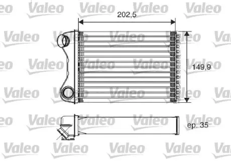 812211 Радіатор пічки VALEO підбір по vin на Brocar