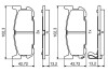 0986494226 Комплект тормозных колодок, дисковый тормоз BOSCH підбір по vin на Brocar