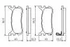 0986494482 Комплект тормозных колодок, дисковый тормоз BOSCH підбір по vin на Brocar