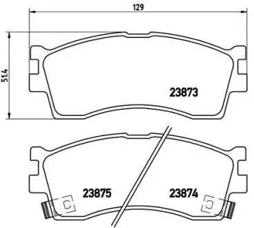 P30016 Гальмівні колодки, дискове гальмо (набір) BREMBO підбір по vin на Brocar