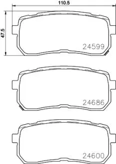 P30080 Гальмівні колодки дискові BREMBO підбір по vin на Brocar