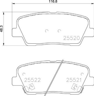 P30104 Гальмівні колодки дискові BREMBO підбір по vin на Brocar