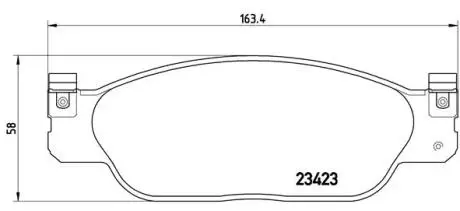 P36012 Тормозные колодки дисковые BREMBO підбір по vin на Brocar