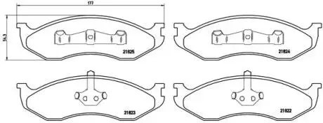 P37004 Тормозные колодки дисковые BREMBO подбор по vin на Brocar
