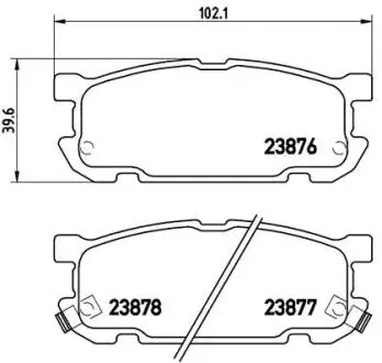 P49030 Тормозные колодки дисковые BREMBO підбір по vin на Brocar