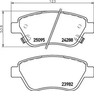 P59081 Колодки гальмівні ADAM.. BREMBO підбір по vin на Brocar