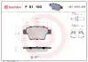 P61100 Гальмівні колодки, дискове гальмо (набір) BREMBO підбір по vin на Brocar