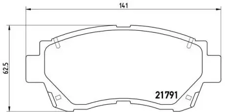 P83027 Тормозные колодки дисковые BREMBO подбор по vin на Brocar