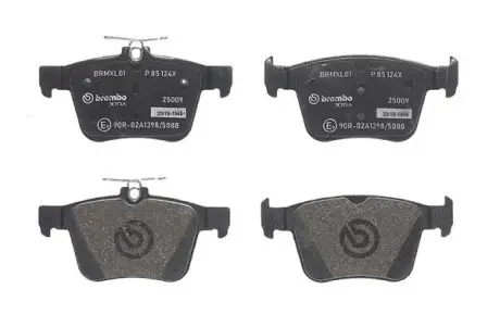 P85124X Тормозные колодки дисковые BREMBO подбор по vin на Brocar