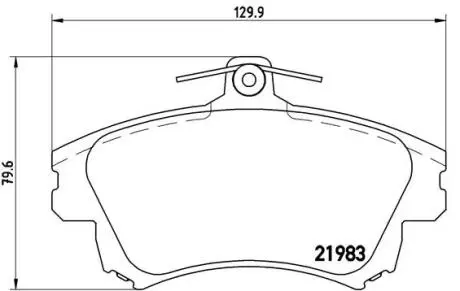 P86017 Гальмівні колодки дискові BREMBO підбір по vin на Brocar