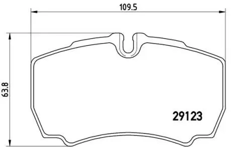 PA6023 Гальмівні колодки, дискове гальмо (набір) BREMBO підбір по vin на Brocar