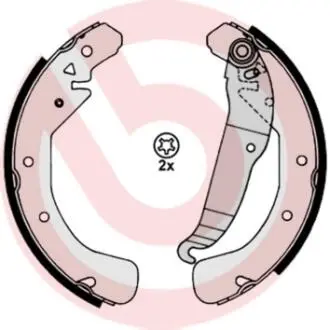 S59517 Тормозные колодки барабанные BREMBO підбір по vin на Brocar