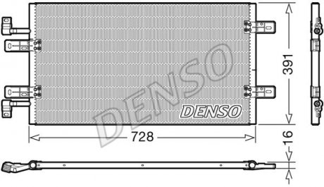 DCN20019 Радиатор кондиционера DENSO подбор по vin на Brocar