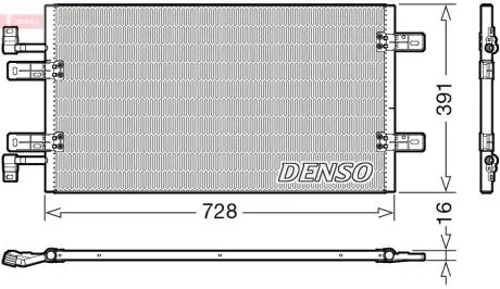 DCN20019 Радиатор кондиционера DENSO підбір по vin на Brocar