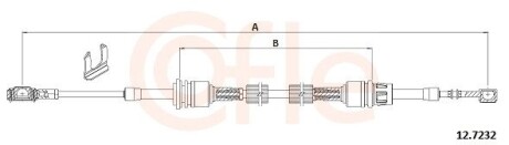 127232 Трос, ступінчаста коробка передач 12.7232 COFLE COFLE підбір по vin на Brocar