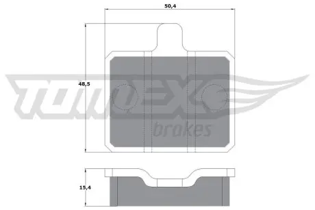 1025 KLOCKI HAMULC. SKODA 105,120 77-90 TOMEX підбір по vin на Brocar