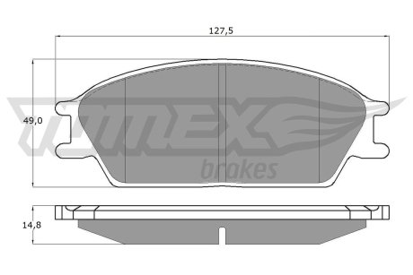 1106 KLOCKI HAMULC. HYUNDAI PONY,S-COUPE TOMEX подбор по vin на Brocar