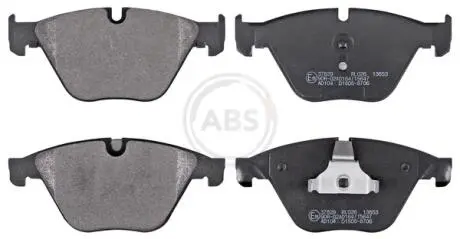 37829 Гальмівні колодки перед. BMW 5 (F10) 10- (ATE) (155,1x68,5x18,9) A.B.S. підбір по vin на Brocar
