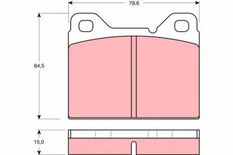 GDB1065 Комплект тормозных колодок, дисковый тормоз TRW подбор по vin на Brocar