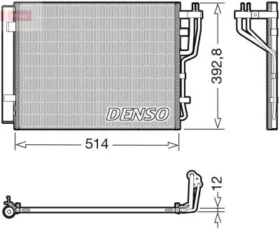 DCN41014 Радіатор кондиціонера DENSO підбір по vin на Brocar