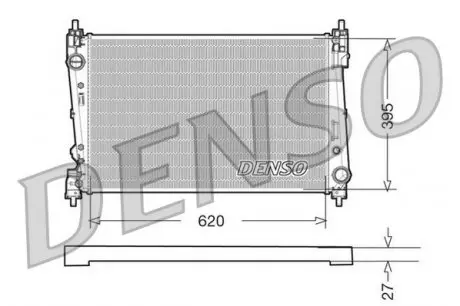 DRM09112 Радіатор DENSO підбір по vin на Brocar