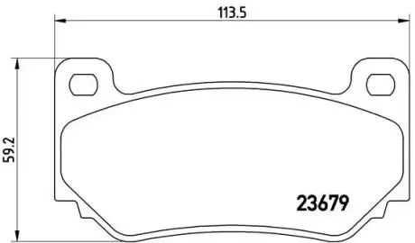 P52018 Тормозные колодки дисковые BREMBO підбір по vin на Brocar