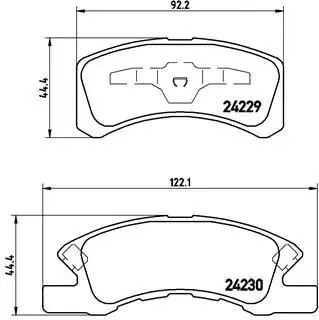 P16011 Гальмівні колодки дискові BREMBO підбір по vin на Brocar