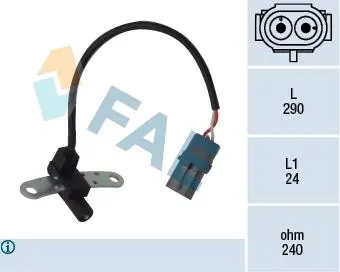 79021 Датчик положения коленчатого вала (вир-во FAE) FAE подбор по vin на Brocar