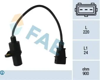 79049 Датчик частоти обертання, управління двигуном FAE підбір по vin на Brocar
