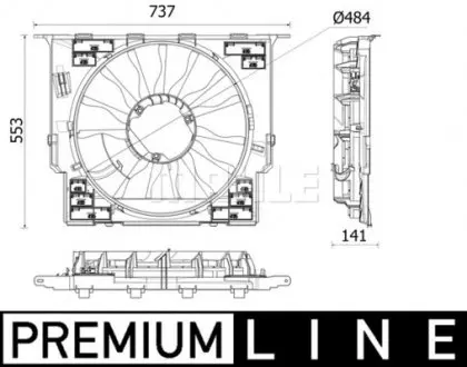CFF534000P Вентилятор, система охолодження двигуна MAHLE / KNECHT підбір по vin на Brocar