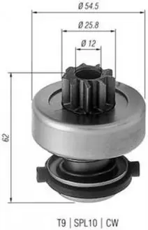 AMB0192 Бендикс (z=9) 2,4D/TD LT 82- AUDI 100 2,0D FIAT 1,9D LANCIA MAGNETI MARELLI подбор по vin на Brocar
